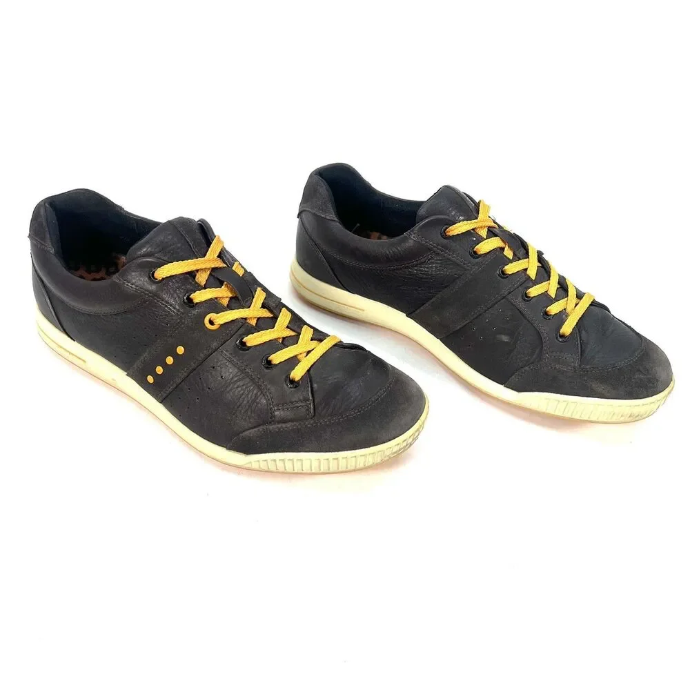 Ecco Mens EUR 44, US 11.5-12 Street Premier Spikeless Golf Shoes Brown Leather